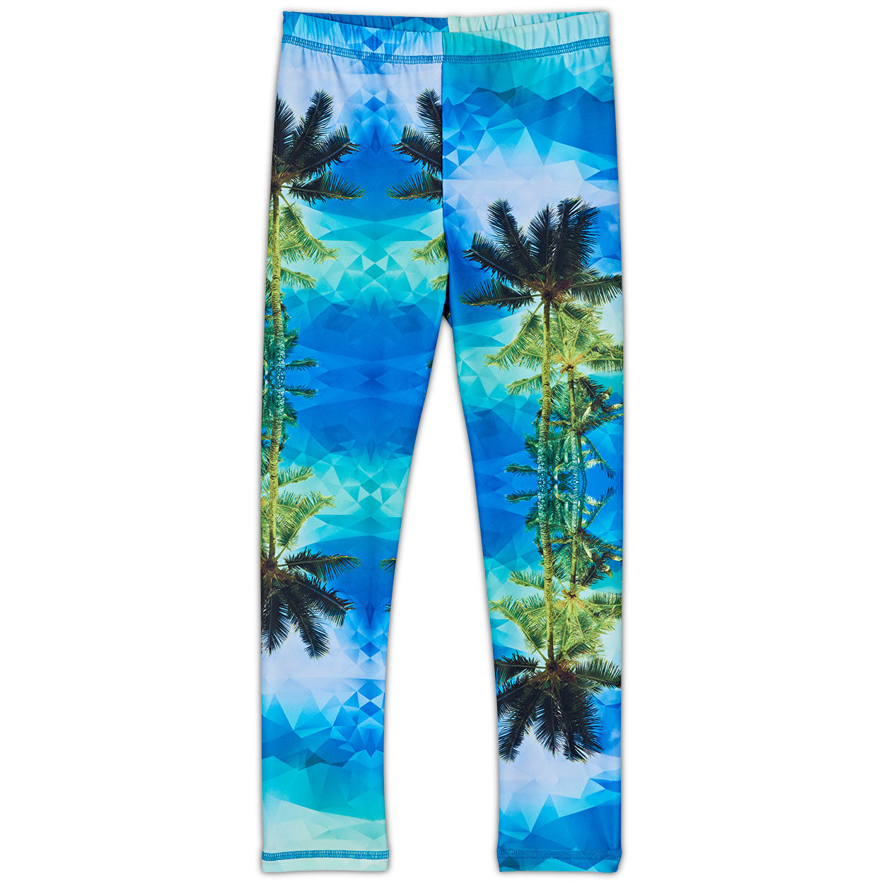 Palm Trees Hybrid Leggings UPF 50+ – Sun Pop Life