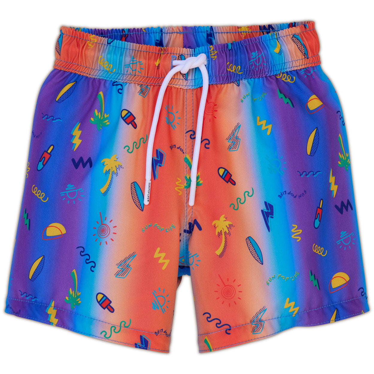 SPL Multi Logo Boys' Swim Shorts UPF 50 – Sun Pop Life