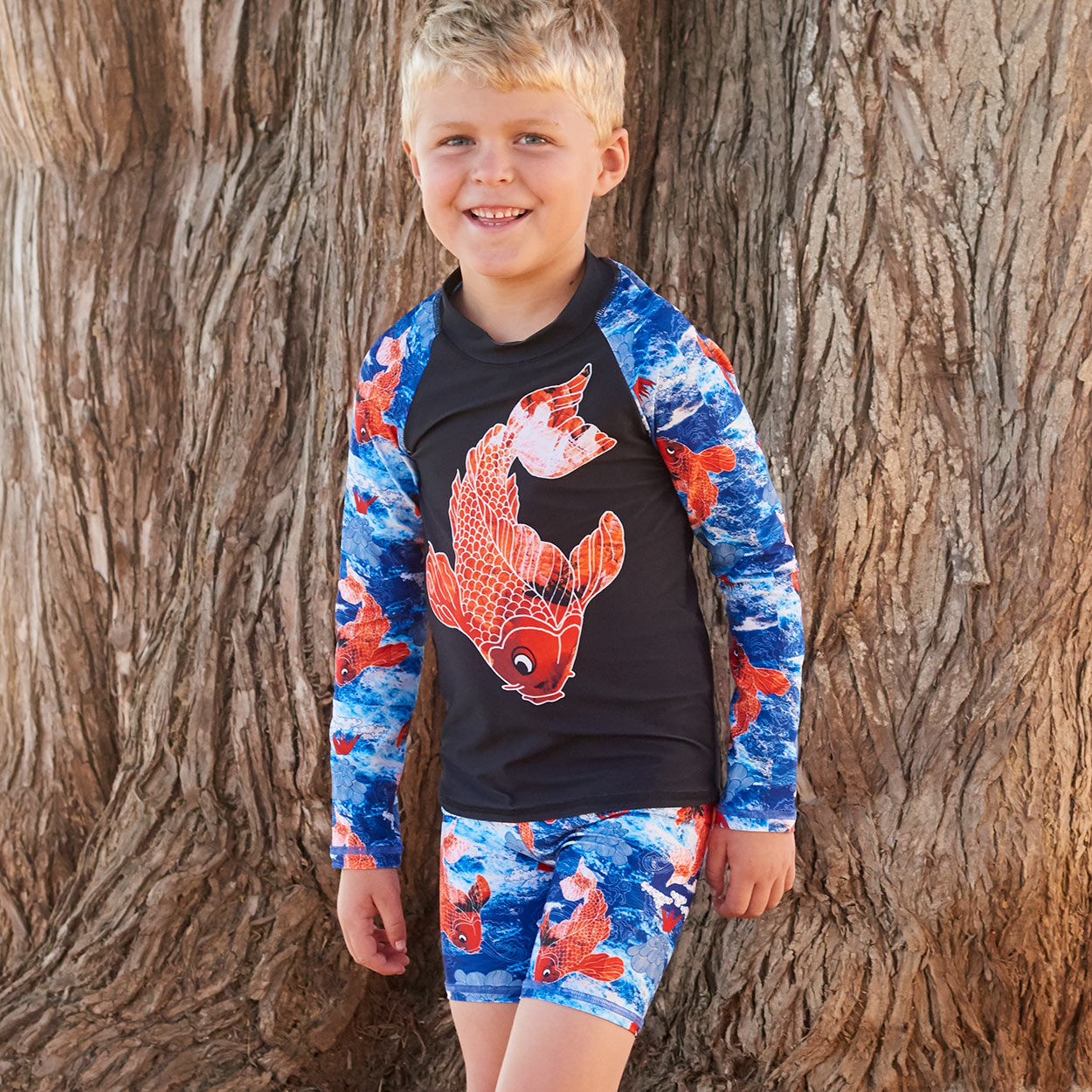 Boys navy rash on sale guard