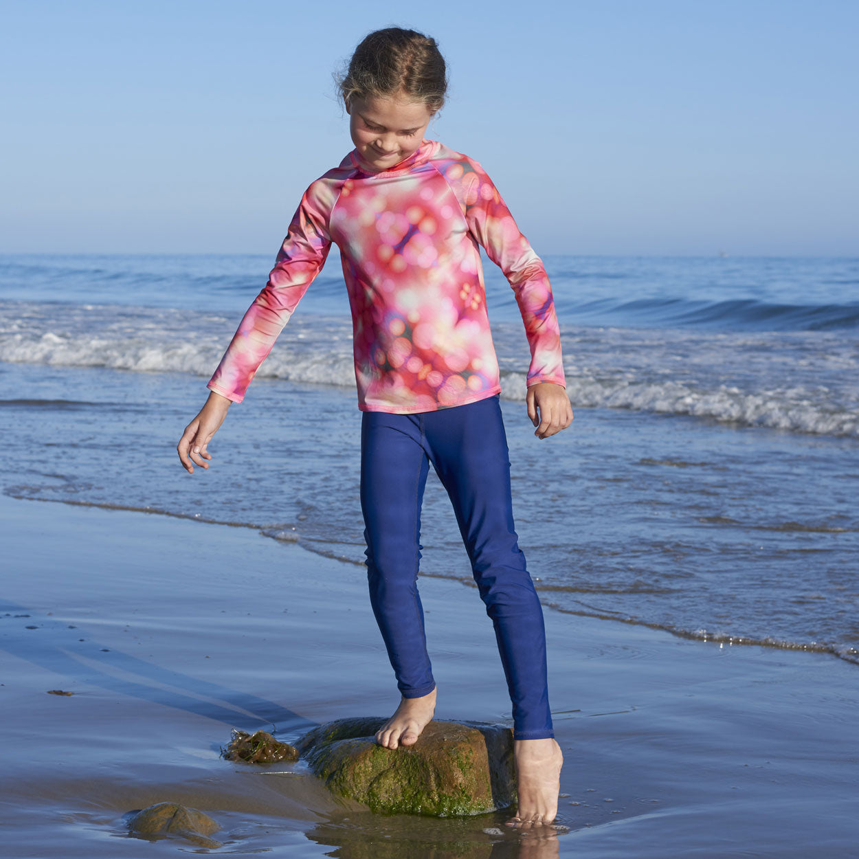 Kids Leggings-Blue Waterscape – TaraHuntDesigns