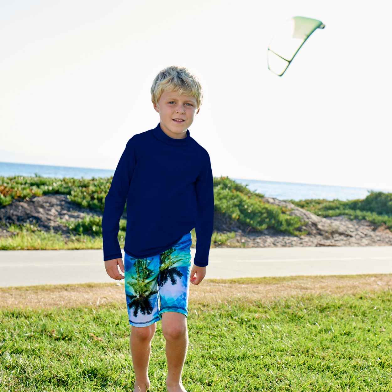 Boys navy hot sale blue rash guard